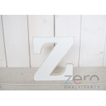 Abeceda dřevěná 'Z' (18 cm) - bílá