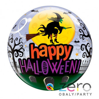 Balónek nafukovací fóliový pr. 56 cm 'Halloween' - barevný