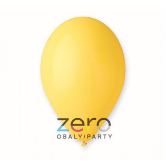 Balónky nafukovací pr. 26 cm, 20 ks (pastel) - žluté