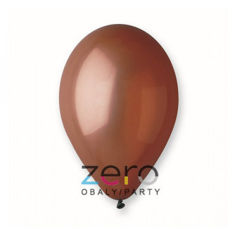 Balónky nafukovací pr. 26 cm, 20 ks (pastel) - hnědé