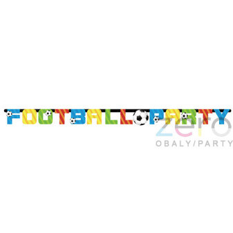 Banner 'Football party' 10,5 x 160 cm - barevný