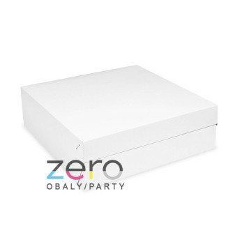 Krabice dortová (klasik) 220 x 220 x 90 mm - bílá