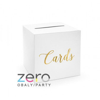 Krabička (truhlička) svatební na přání 240 x 240 x 240 mm - bílá Cards
